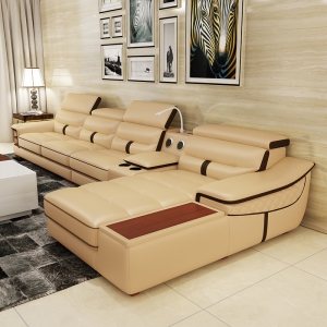 预售-真皮沙发客厅整装家具大小户型皮艺沙发现代简约皮沙发组合