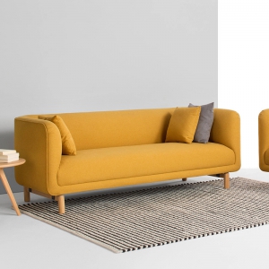 预售-简约北欧沙发小户型客厅整装家具三人位布沙发现代公寓