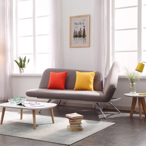 预售-北欧出口布艺沙发 小户型三人创意折叠沙发床