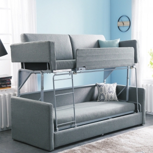 预售-多功能隐形沙发床双层沙发床折叠床铁架沙发床单身公寓沙发床
