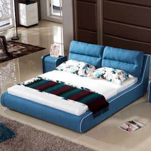 预售-布艺床现代简约时尚可拆洗布床1.8米1.5米小户型双人榻榻米软体床