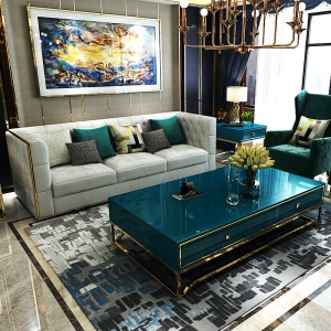 预售-轻奢现代简约北欧风格布艺沙发客厅整装组合