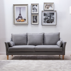 预售-北欧小户型布艺沙发现代简约客厅可拆洗双三人位沙发组合