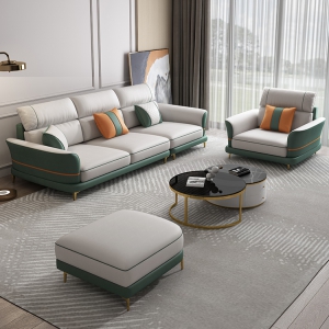 【A.SG】现代轻奢布艺沙发乳胶靠包简约科技布免洗沙发小户型北欧现代家居