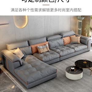 【A.SG】意式轻奢科技布沙发现代简约布艺沙发客厅组合家具网红ins贵妃位