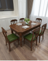 【A.SG】美式乡村实木餐桌椅组合白蜡木小户型家用长方形条桌复古客厅饭桌