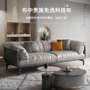 【A.SG】北欧轻奢沙发布艺意式极简约现代小户型客厅ins风免洗科技布沙发