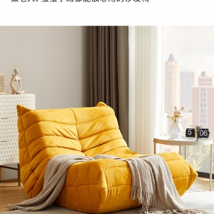 预售-毛毛虫懒人沙发客厅小户型设计师网红榻榻米简约休闲躺椅单人沙发