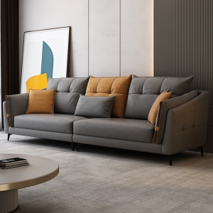 预售-布艺沙发轻奢现代简约客厅大小户型北欧科技布沙发组合四人位