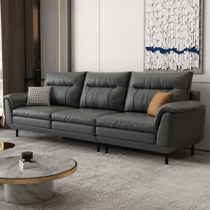 预售-北欧布艺沙发意式极简小户型客厅贵妃组合现代简约科技布乳胶沙发四人位