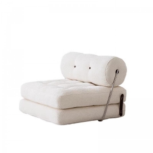 预售-单人沙发小户型客厅塔吉沙发床折叠奶油风羊羔绒模块懒人沙发