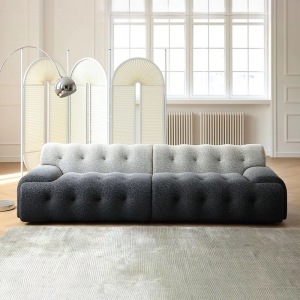 预售-意式极简罗奇堡布艺沙发现代简约大小户型客厅写意空间设计师沙发