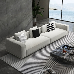 预售-意式极简地平线直排沙发设计师客厅三人位布艺沙发