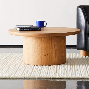 预售-新款实木简约现代圆形 北欧茶几客厅卧室小户型圆桌家用家具